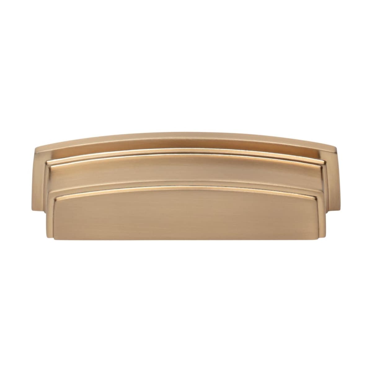 Jeffrey Alexander - 141-96MB - Renzo 3-3/4" Center to Center Squared Contemporary Rectangular Cabinet Cup Pull / Drawer Cup Handle in Matte Black