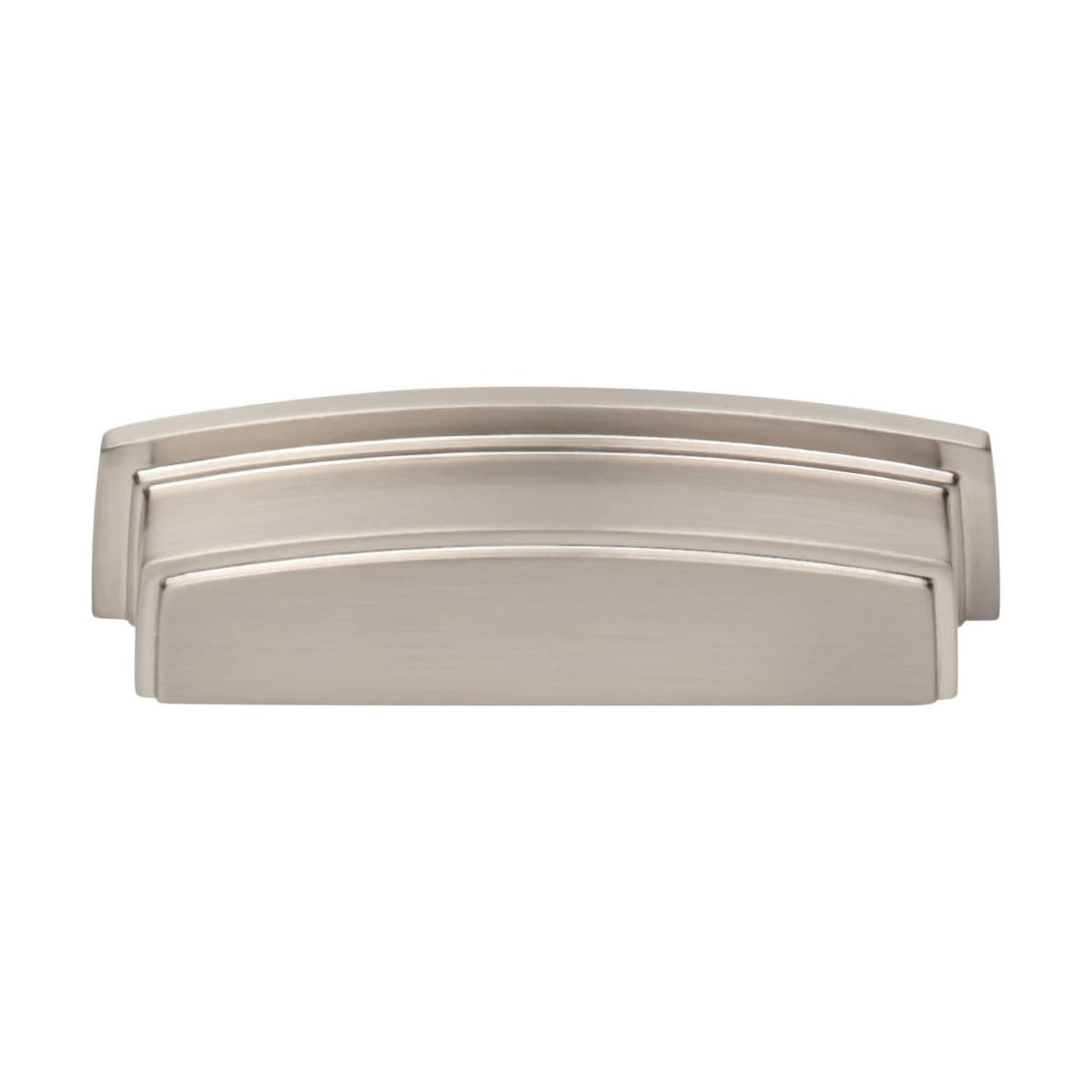 Jeffrey Alexander - 141-96MB - Renzo 3-3/4" Center to Center Squared Contemporary Rectangular Cabinet Cup Pull / Drawer Cup Handle in Matte Black