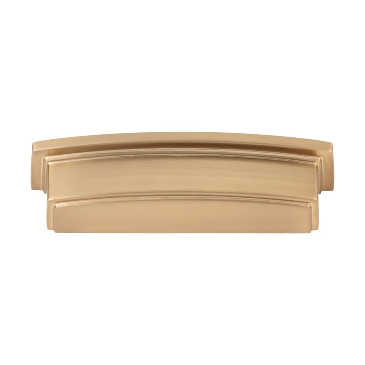 Jeffrey Alexander - 141-96MB - Renzo 3-3/4" Center to Center Squared Contemporary Rectangular Cabinet Cup Pull / Drawer Cup Handle in Matte Black