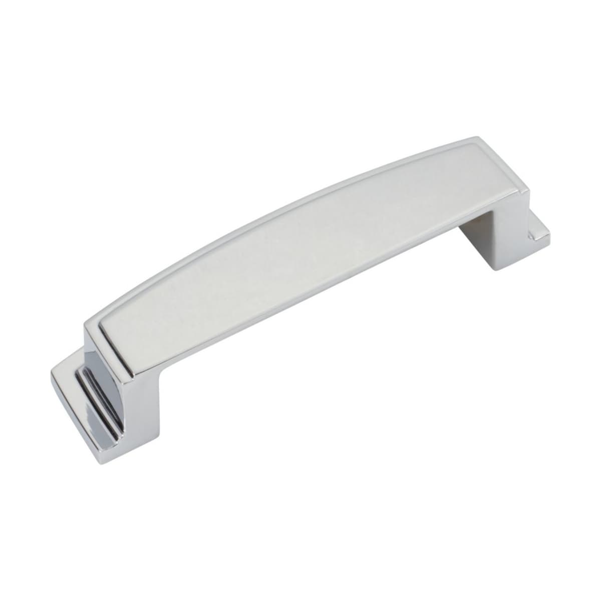 Jeffrey Alexander - 141-96MB - Renzo 3-3/4" Center to Center Squared Contemporary Rectangular Cabinet Cup Pull / Drawer Cup Handle in Matte Black