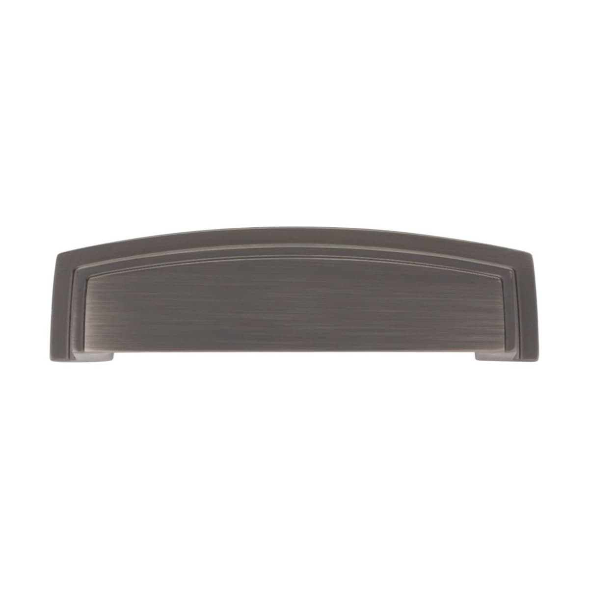 Jeffrey Alexander - 141-96MB - Renzo 3-3/4" Center to Center Squared Contemporary Rectangular Cabinet Cup Pull / Drawer Cup Handle in Matte Black