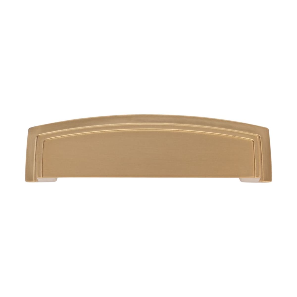 Jeffrey Alexander - 141-96MB - Renzo 3-3/4" Center to Center Squared Contemporary Rectangular Cabinet Cup Pull / Drawer Cup Handle in Matte Black