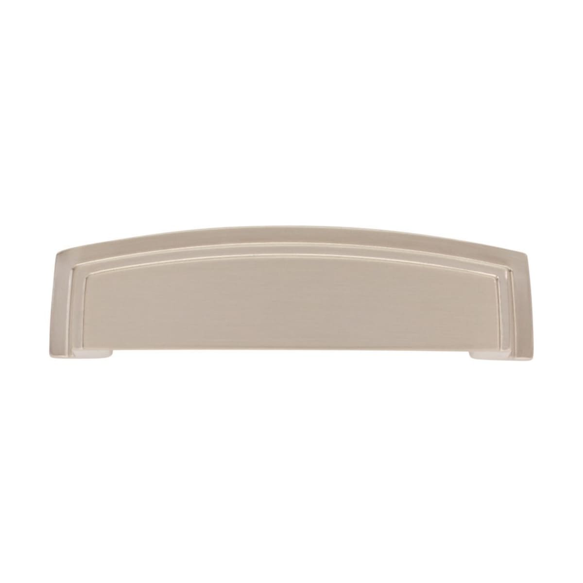 Jeffrey Alexander - 141-96MB - Renzo 3-3/4" Center to Center Squared Contemporary Rectangular Cabinet Cup Pull / Drawer Cup Handle in Matte Black