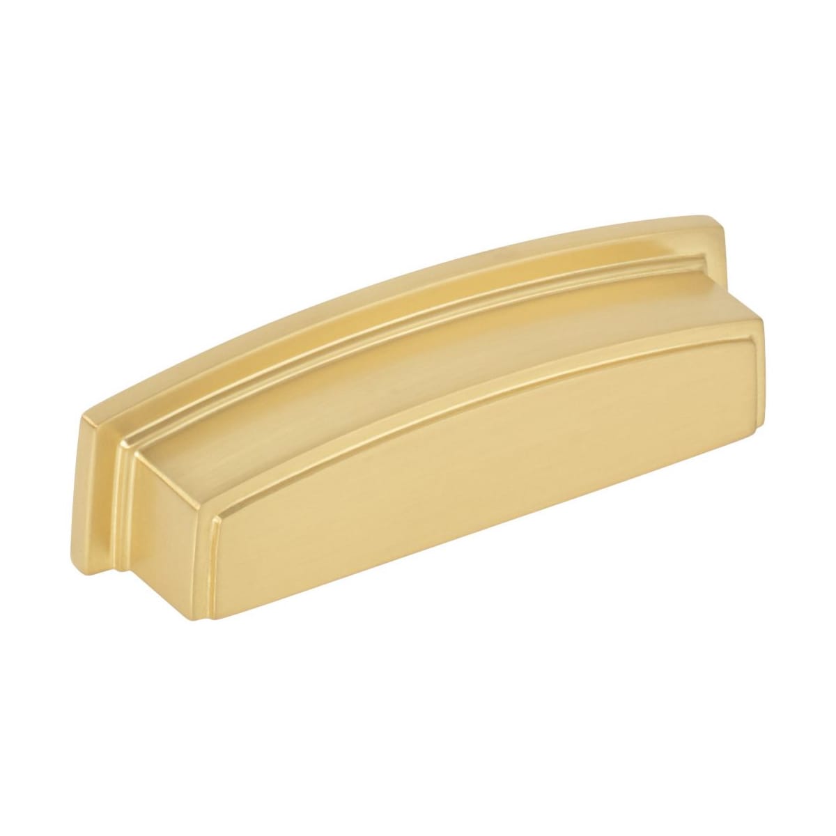 Renzo 3-3/4" Center to Center Squared Contemporary Rectangular Cabinet Cup Pull / Drawer Cup Handle