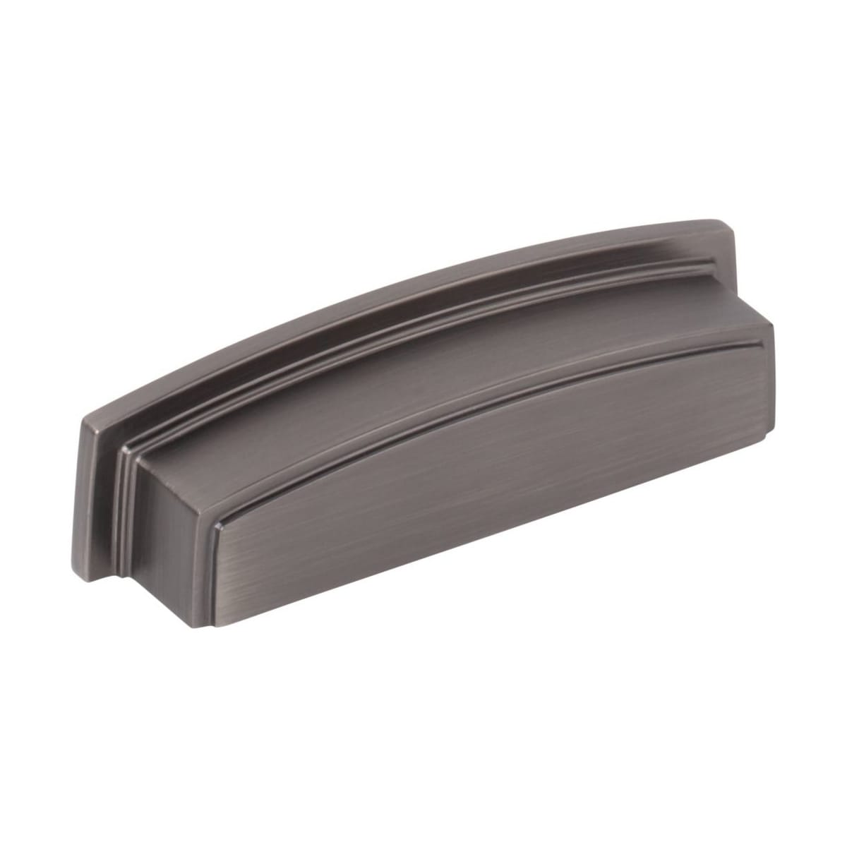 Renzo 3-3/4" Center to Center Squared Contemporary Rectangular Cabinet Cup Pull / Drawer Cup Handle