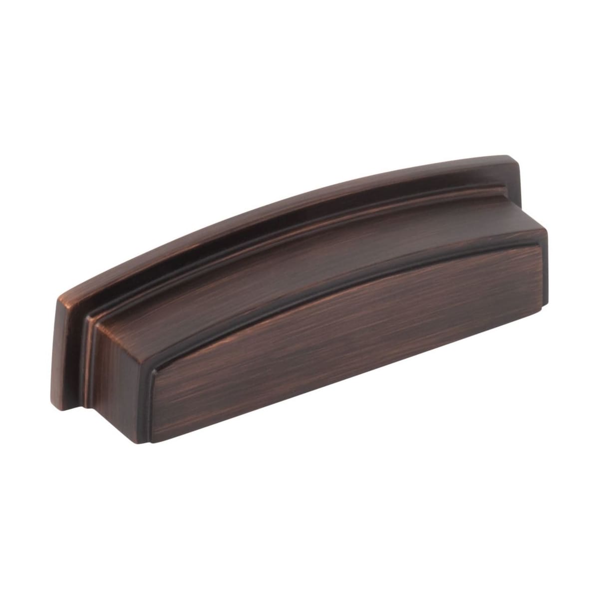 Renzo 3-3/4" Center to Center Squared Contemporary Rectangular Cabinet Cup Pull / Drawer Cup Handle