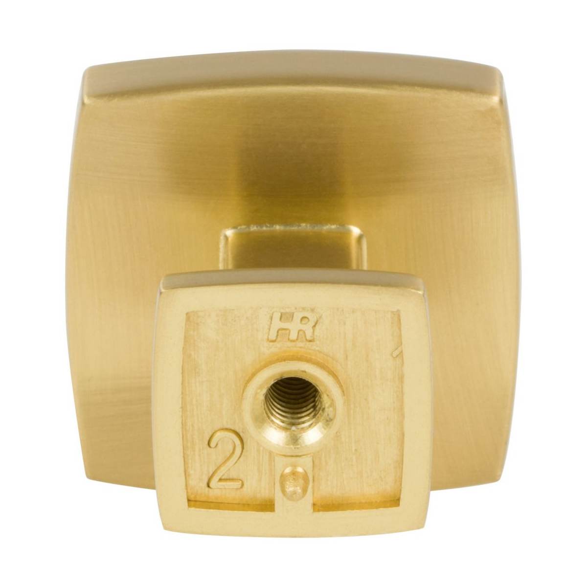 Jeffrey Alexander - 141DBAC - Renzo 1-1/4" Stepped Square Bold Cabinet Knob / Drawer Knob in Brushed Oil Rubbed Bronze