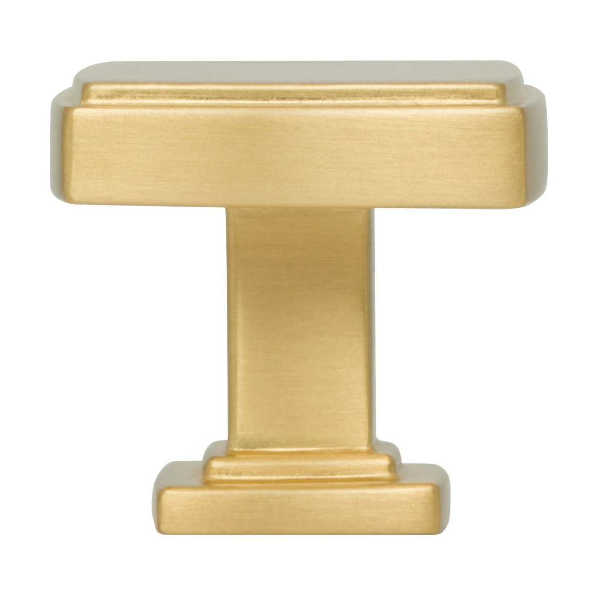 Jeffrey Alexander - 141DBAC - Renzo 1-1/4" Stepped Square Bold Cabinet Knob / Drawer Knob in Brushed Oil Rubbed Bronze