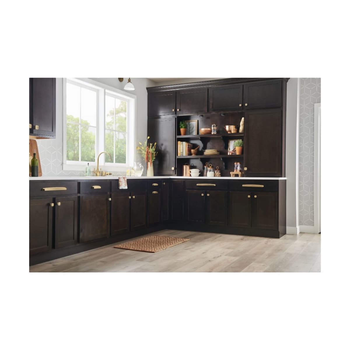 Jeffrey Alexander - 141DBAC - Renzo 1-1/4" Stepped Square Bold Cabinet Knob / Drawer Knob in Brushed Oil Rubbed Bronze