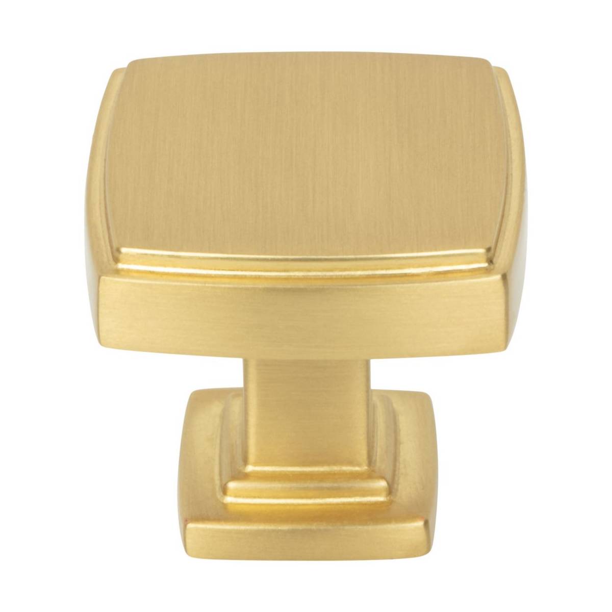 Jeffrey Alexander - 141DBAC - Renzo 1-1/4" Stepped Square Bold Cabinet Knob / Drawer Knob in Brushed Oil Rubbed Bronze