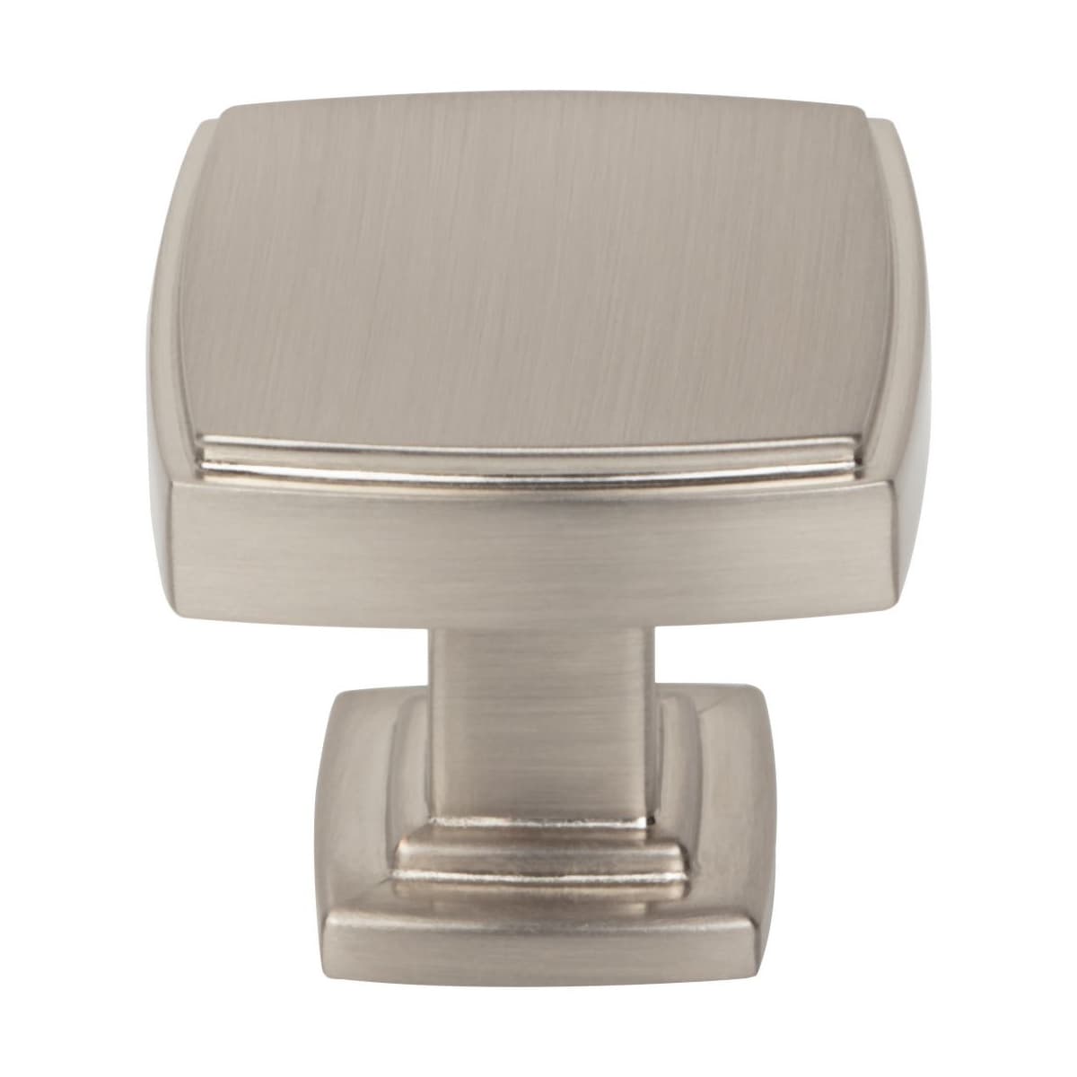 Jeffrey Alexander - 141DBAC - Renzo 1-1/4" Stepped Square Bold Cabinet Knob / Drawer Knob in Brushed Oil Rubbed Bronze