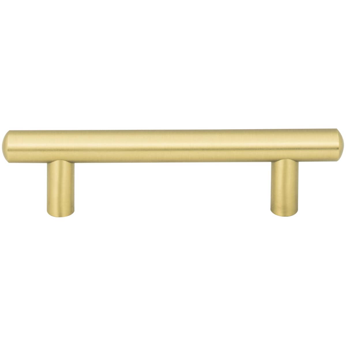 Jeffrey Alexander - 146SBZ - Key West 3-3/4" Center to Center Sleek Round Cabinet Bar Handle / Drawer Bar Pull in Satin Bronze