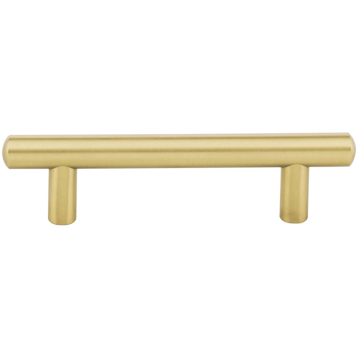 Jeffrey Alexander - 152SN - Key West 3-3/4" Center to Center Smooth Round Cabinet Bar Pull / Drawer Bar Handle in Satin Nickel