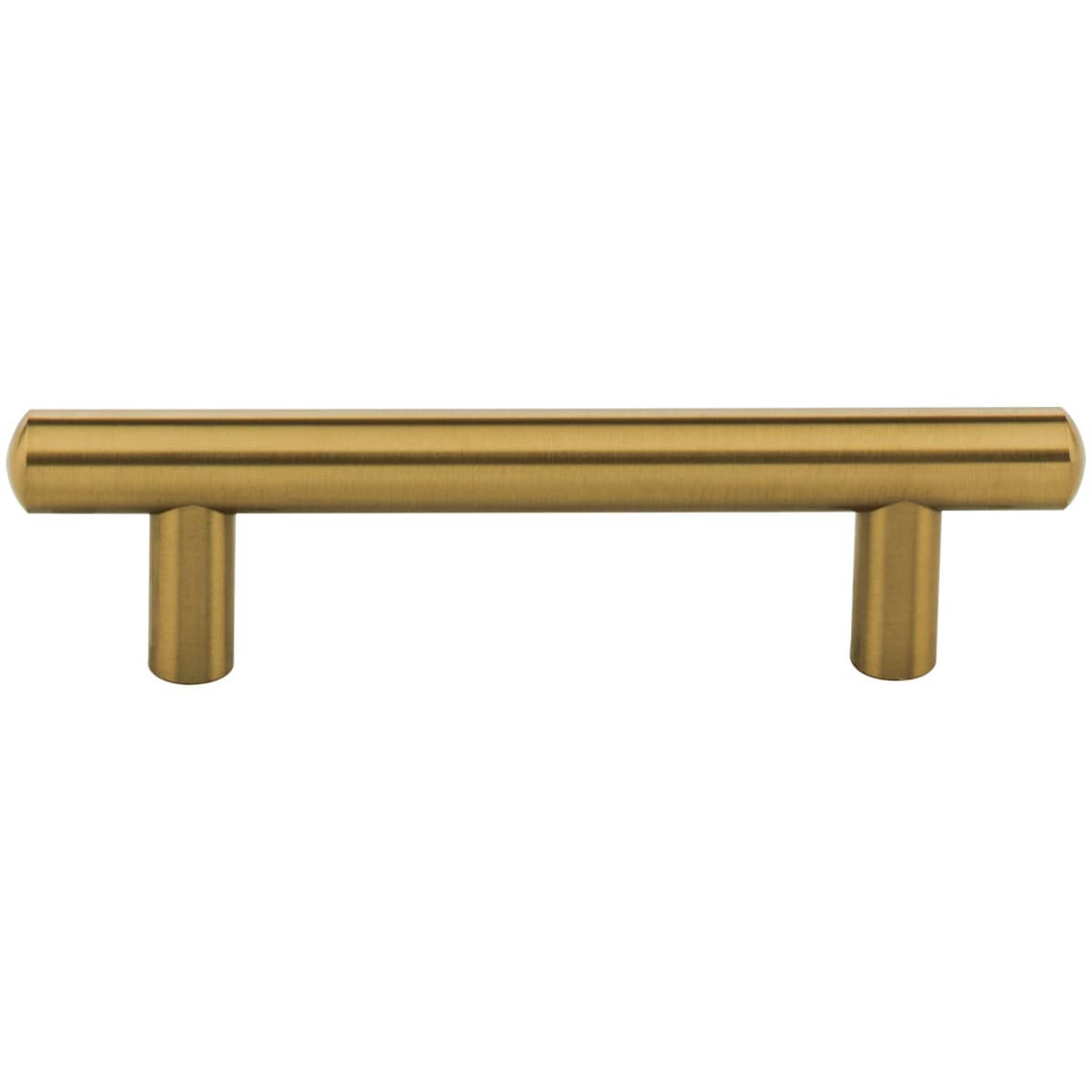 Jeffrey Alexander - 152SN - Key West 3-3/4" Center to Center Smooth Round Cabinet Bar Pull / Drawer Bar Handle in Satin Nickel