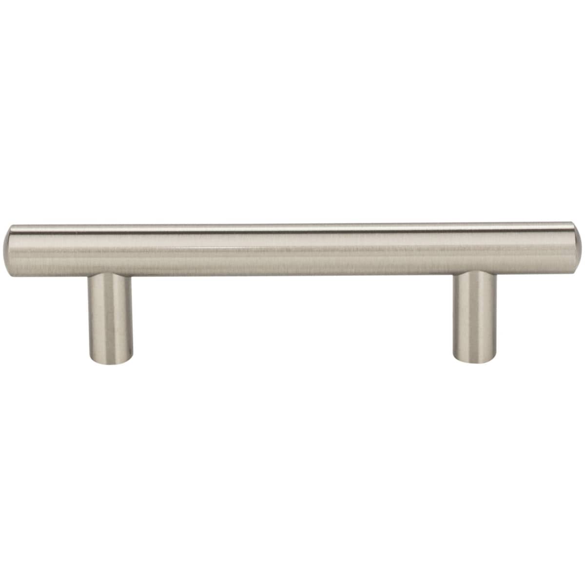 Jeffrey Alexander - 152SN - Key West 3-3/4" Center to Center Smooth Round Cabinet Bar Pull / Drawer Bar Handle in Satin Nickel