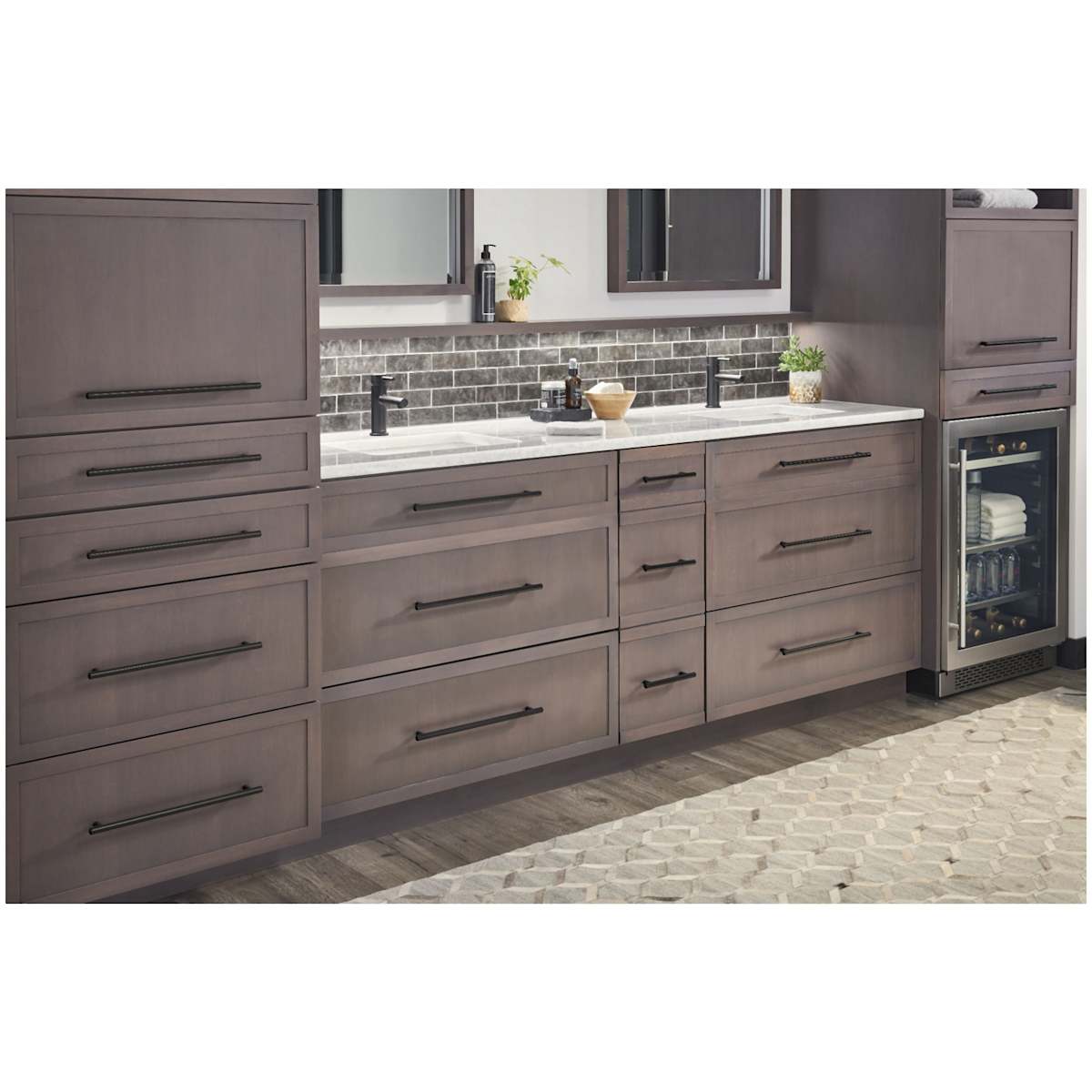 Jeffrey Alexander - 152SN - Key West 3-3/4" Center to Center Smooth Round Cabinet Bar Pull / Drawer Bar Handle in Satin Nickel