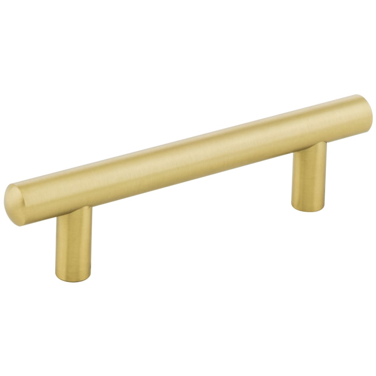Jeffrey Alexander - 152BG - Key West 3-3/4" Center to Center Smooth Round Cabinet Bar Pull / Drawer Bar Handle in Brushed Gold