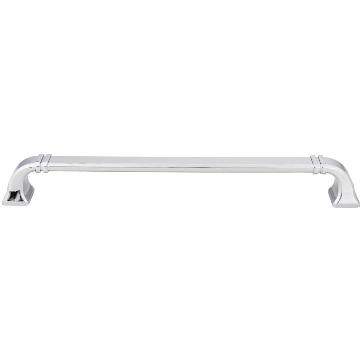 Jeffrey Alexander - 165-12DBAC - Ella 12" Center to Center Elegant Soft Square Appliance Handle / Pull with Strap Detail in Brushed Oil Rubbed Bronze