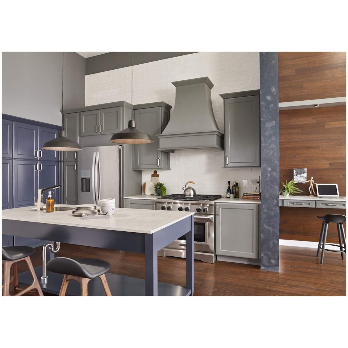 Jeffrey Alexander - 165-12DBAC - Ella 12" Center to Center Elegant Soft Square Appliance Handle / Pull with Strap Detail in Brushed Oil Rubbed Bronze