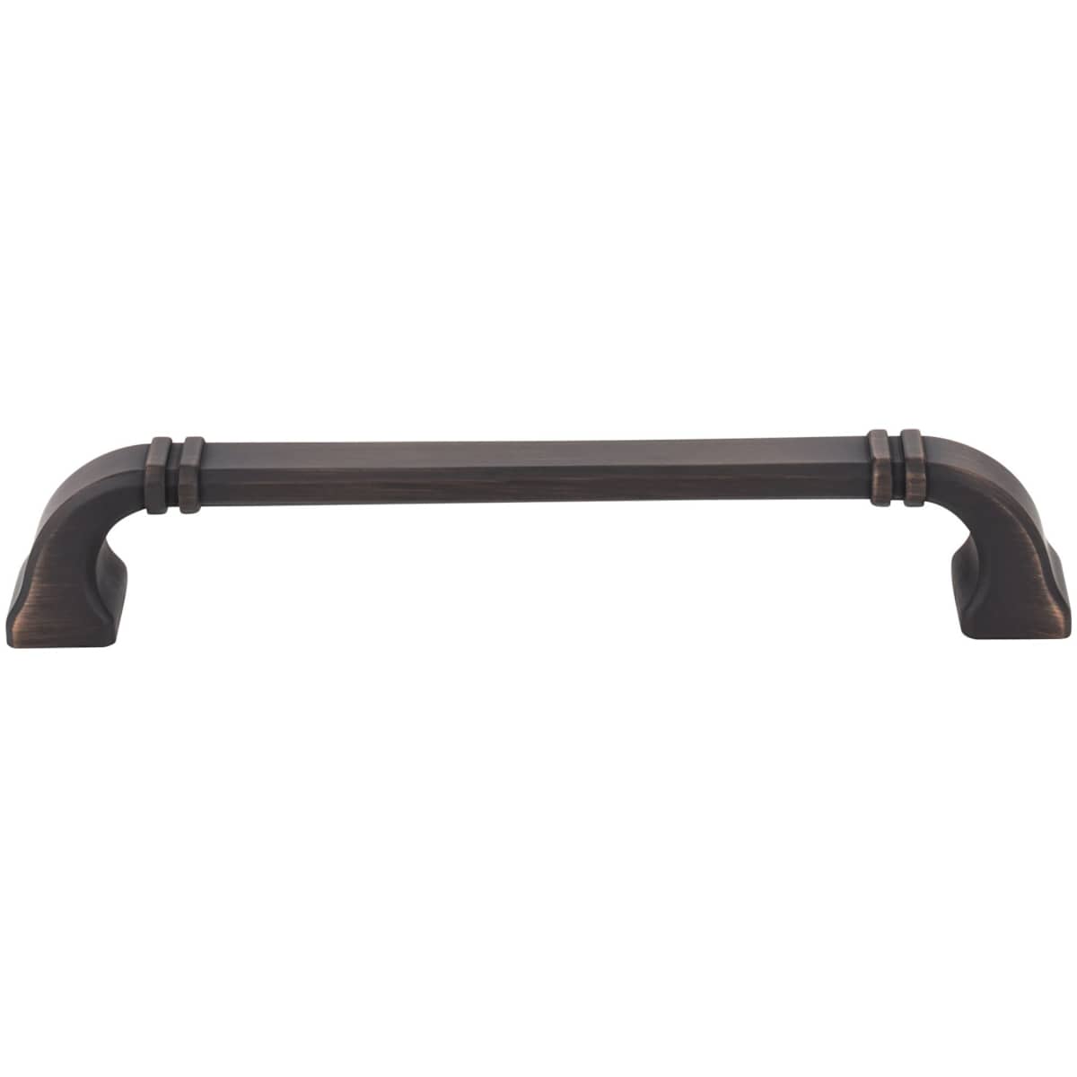 Jeffrey Alexander - 165-160DBAC - Ella 6-5/16" (160mm) Center to Center Soft Square Cabinet Handle / Drawer Pull in Brushed Oil Rubbed Bronze