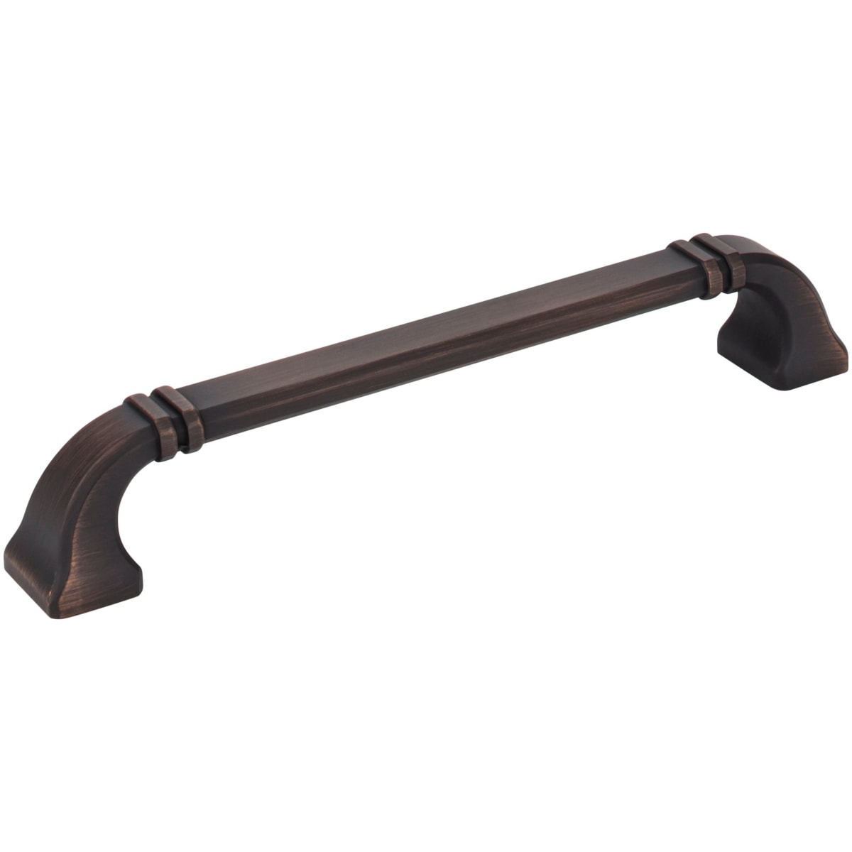 Jeffrey Alexander - 165-160DBAC - Ella 6-5/16" (160mm) Center to Center Soft Square Cabinet Handle / Drawer Pull in Brushed Oil Rubbed Bronze