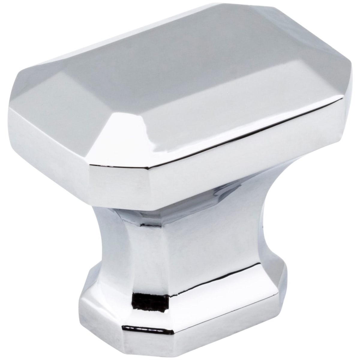 Ella 1-1/4" Rectangular Elegant Faceted Emerald Cut Cabinet Knob / Drawer Knob