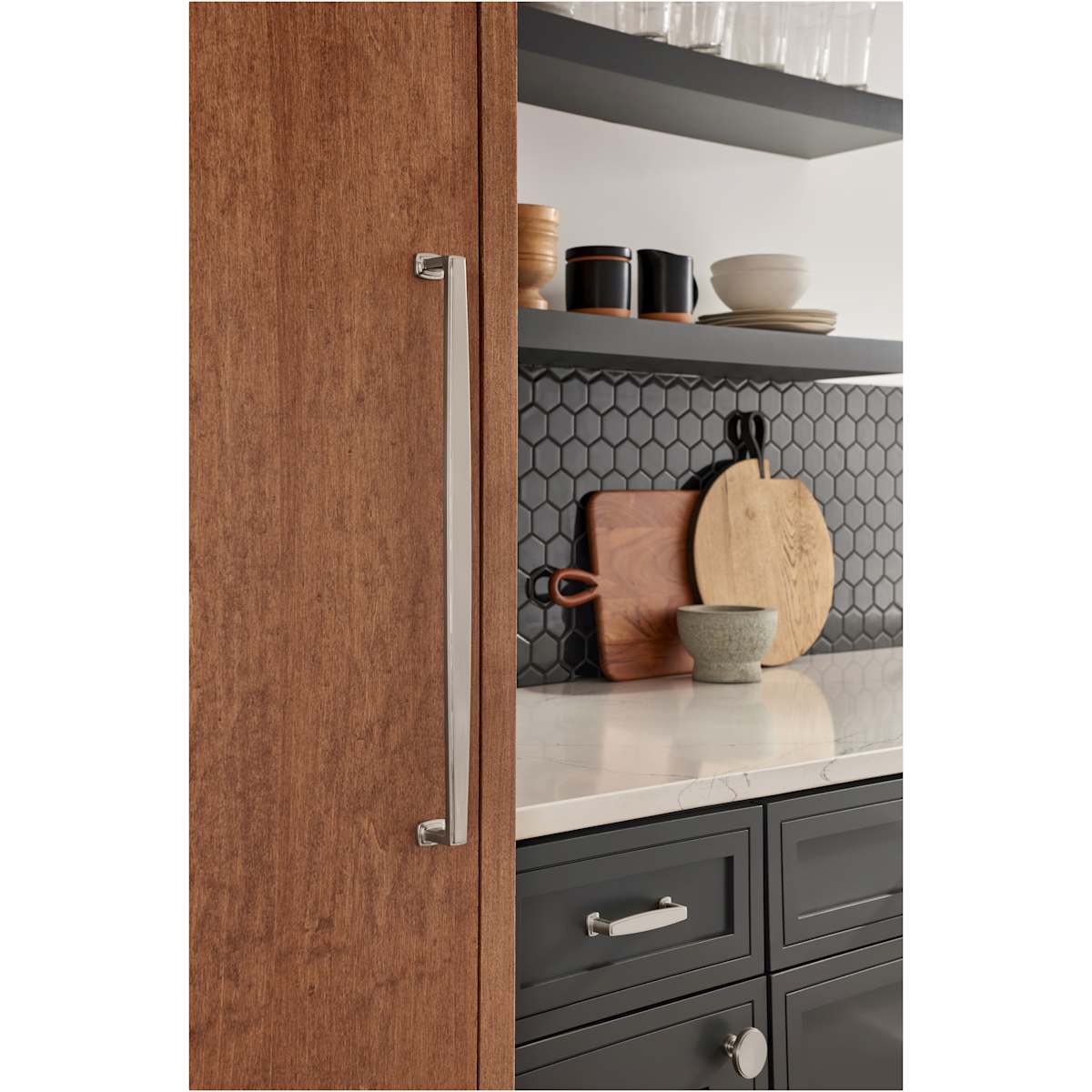 Jeffrey Alexander - 171-12PC - Richard 12" Center to Center Contemporary Grip Appliance Handle / Appliance Pull in Polished Chrome