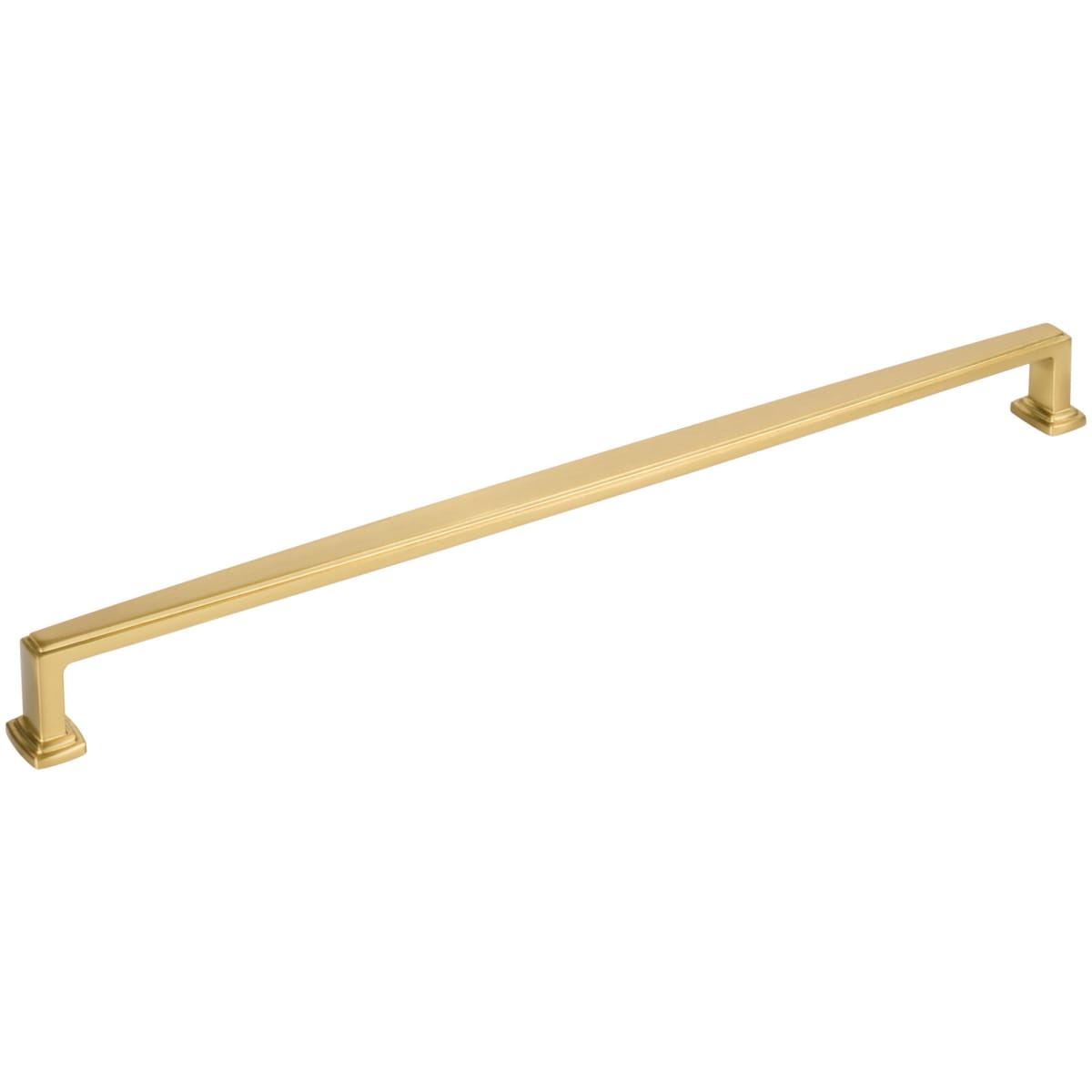 Jeffrey Alexander - 171-305BG - Richard 12" (305mm) Center to Center Contemporary Grip Large Cabinet Handle / Drawer Pull in Brushed Gold