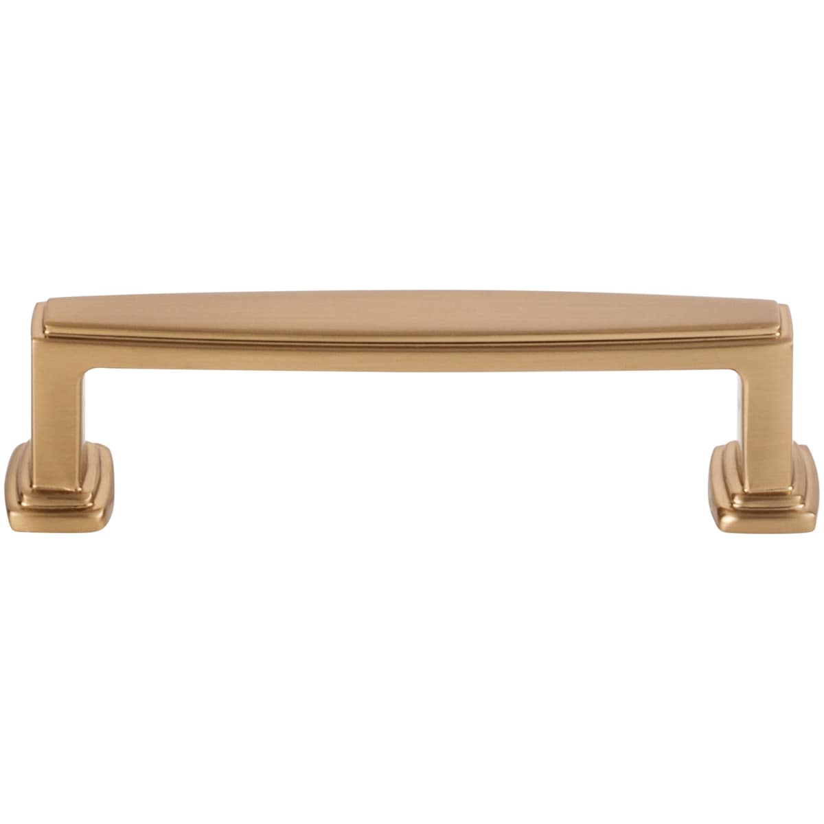 Jeffrey Alexander - 171-96BG - Richard 3-3/4" (96mm) Center to Center Contemporary Grip Square Cabinet Handle / Drawer Pull in Brushed Gold