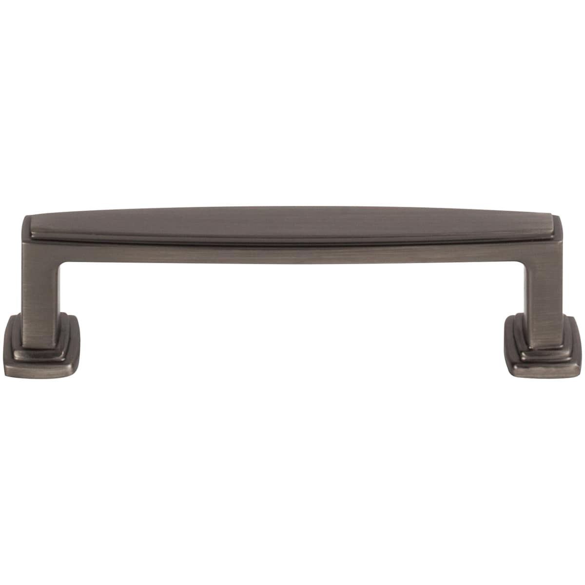 Jeffrey Alexander - 171-96BG - Richard 3-3/4" (96mm) Center to Center Contemporary Grip Square Cabinet Handle / Drawer Pull in Brushed Gold