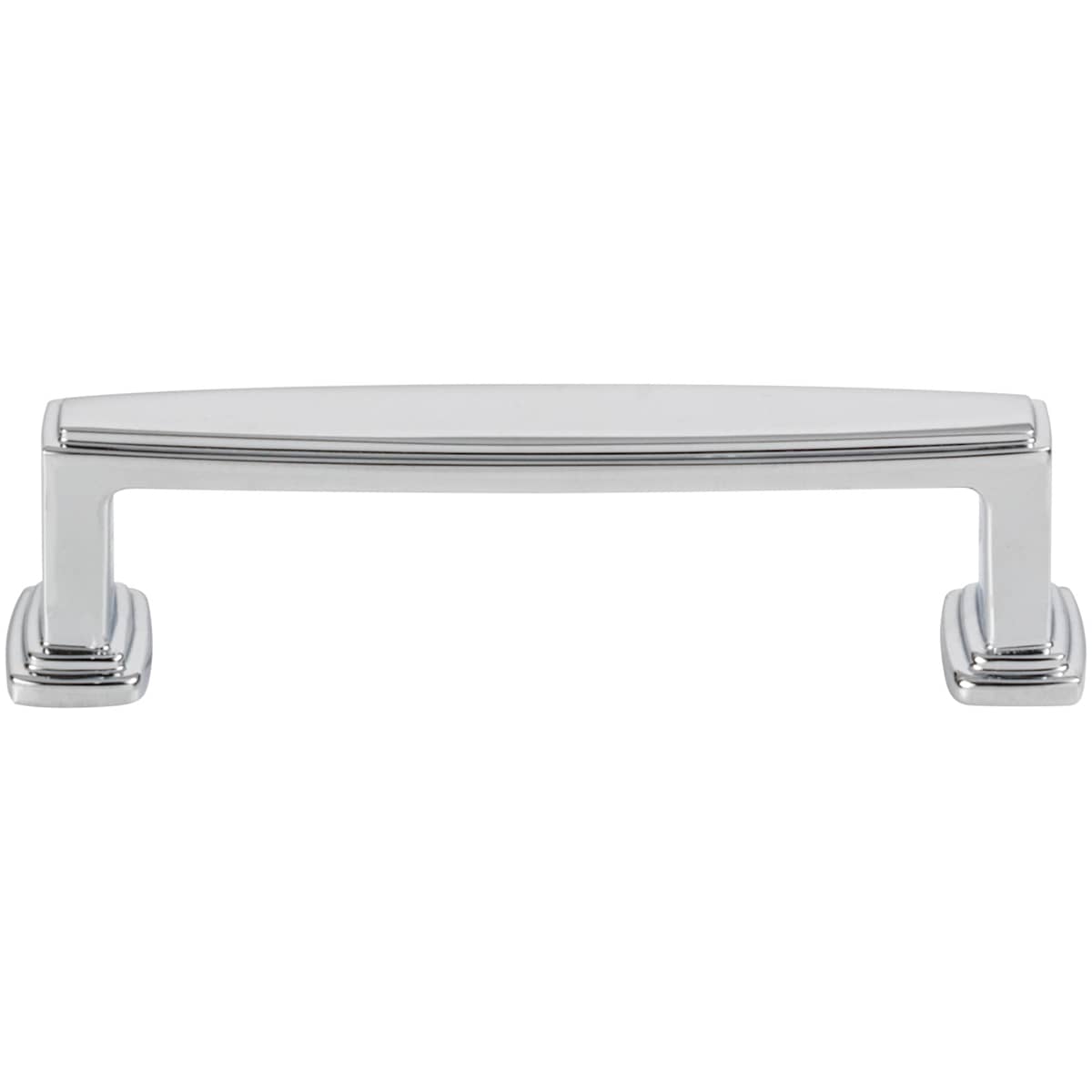 Jeffrey Alexander - 171-96BG - Richard 3-3/4" (96mm) Center to Center Contemporary Grip Square Cabinet Handle / Drawer Pull in Brushed Gold