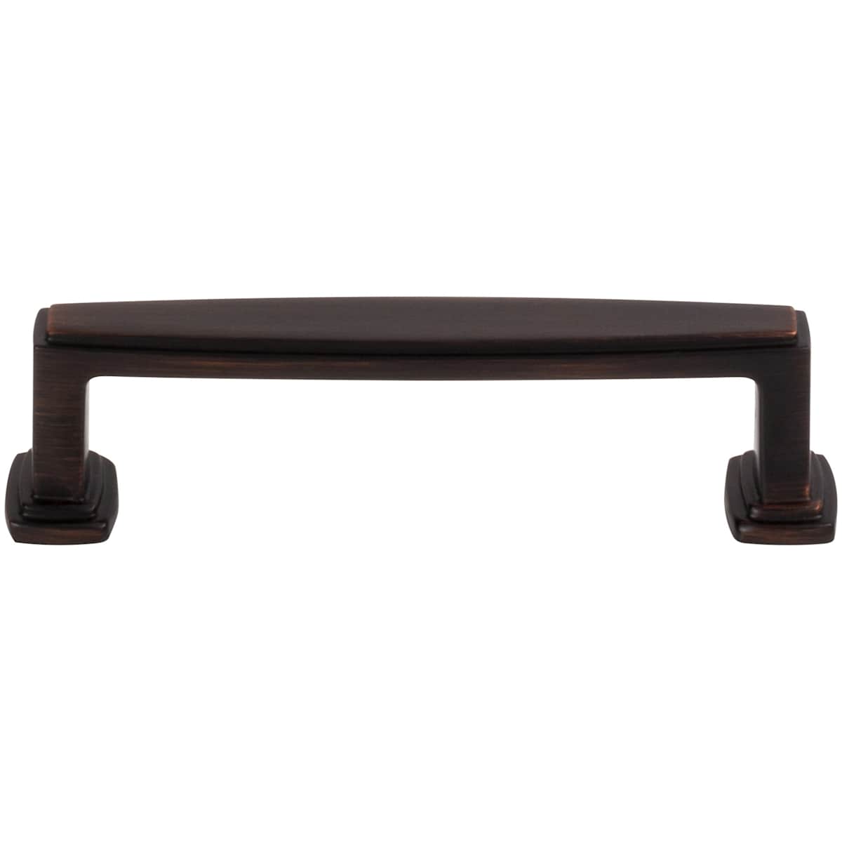 Jeffrey Alexander - 171-96BG - Richard 3-3/4" (96mm) Center to Center Contemporary Grip Square Cabinet Handle / Drawer Pull in Brushed Gold