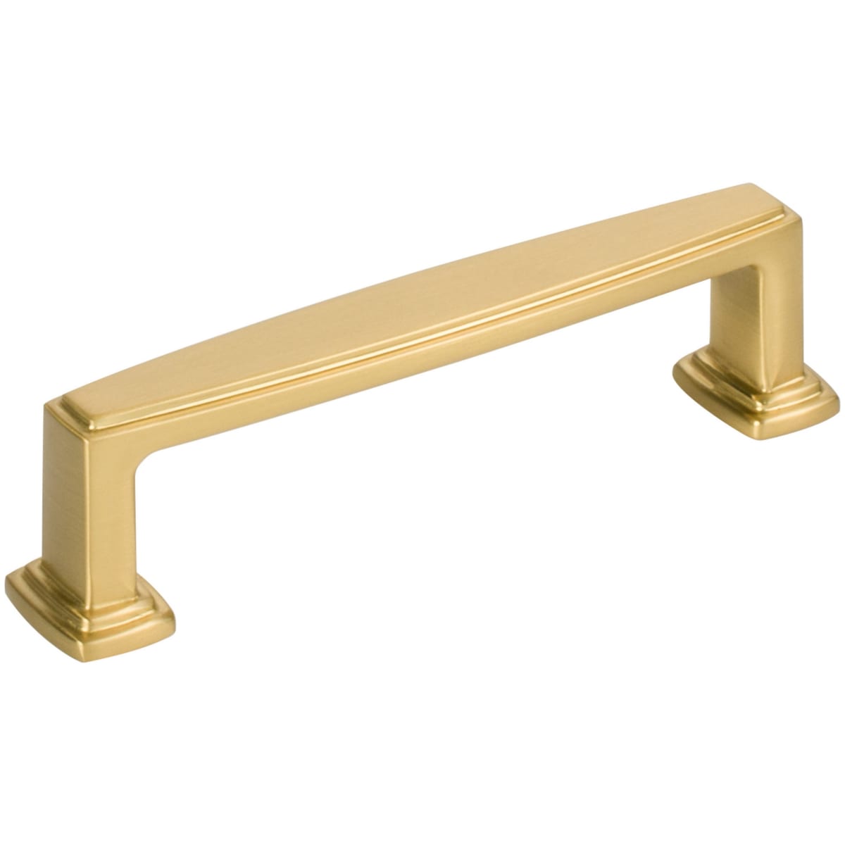 Jeffrey Alexander - 171-96BG - Richard 3-3/4" (96mm) Center to Center Contemporary Grip Square Cabinet Handle / Drawer Pull in Brushed Gold