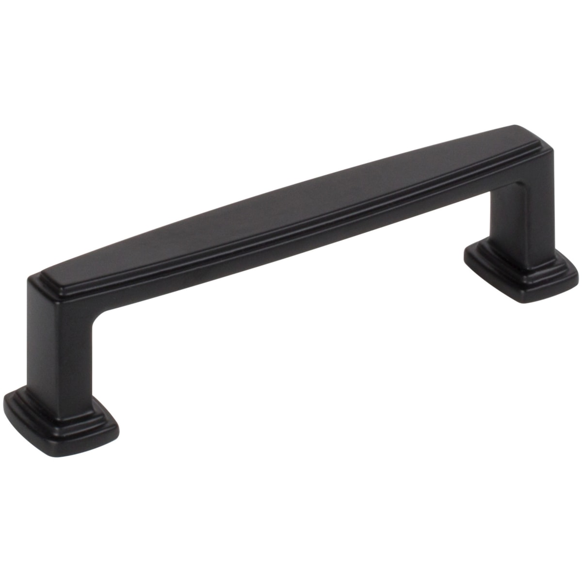 Jeffrey Alexander - 171-96MB - Richard 3-3/4" (96mm) Center to Center Contemporary Grip Square Cabinet Handle / Drawer Pull in Matte Black