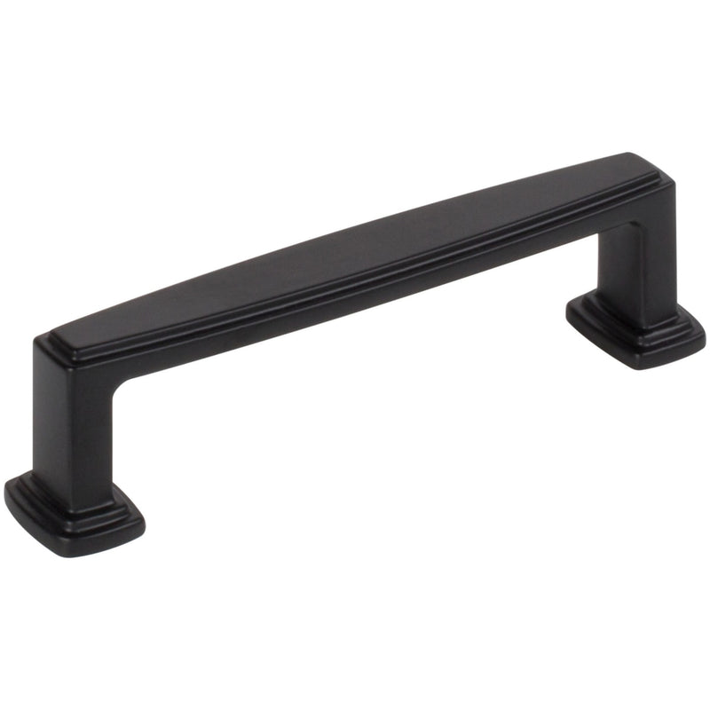 Jeffrey Alexander - 171-96MB - Richard 3-3/4" (96mm) Center to Center Contemporary Grip Square Cabinet Handle / Drawer Pull in Matte Black