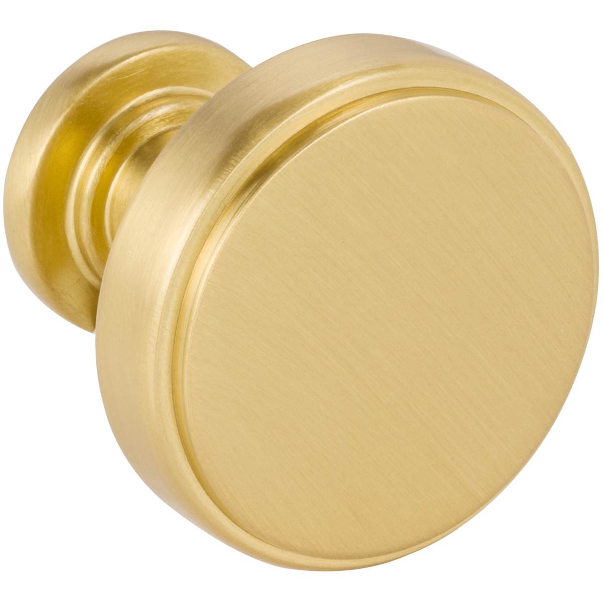 Jeffrey Alexander - 171BNBDL - Richard 1-1/4" Small Flat Round Contemporary Cabinet Knob / Drawer Knob in Brushed Pewter