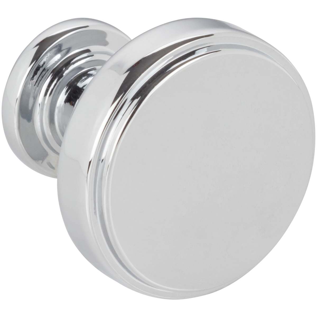 Jeffrey Alexander - 171BNBDL - Richard 1-1/4" Small Flat Round Contemporary Cabinet Knob / Drawer Knob in Brushed Pewter