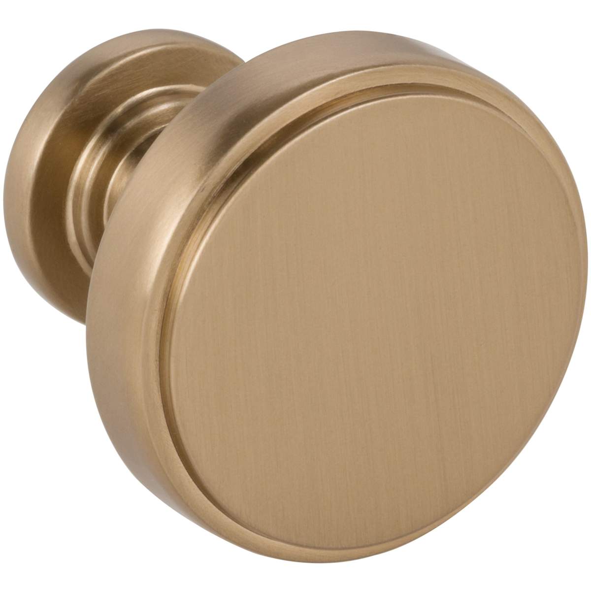 Jeffrey Alexander - 171BNBDL - Richard 1-1/4" Small Flat Round Contemporary Cabinet Knob / Drawer Knob in Brushed Pewter