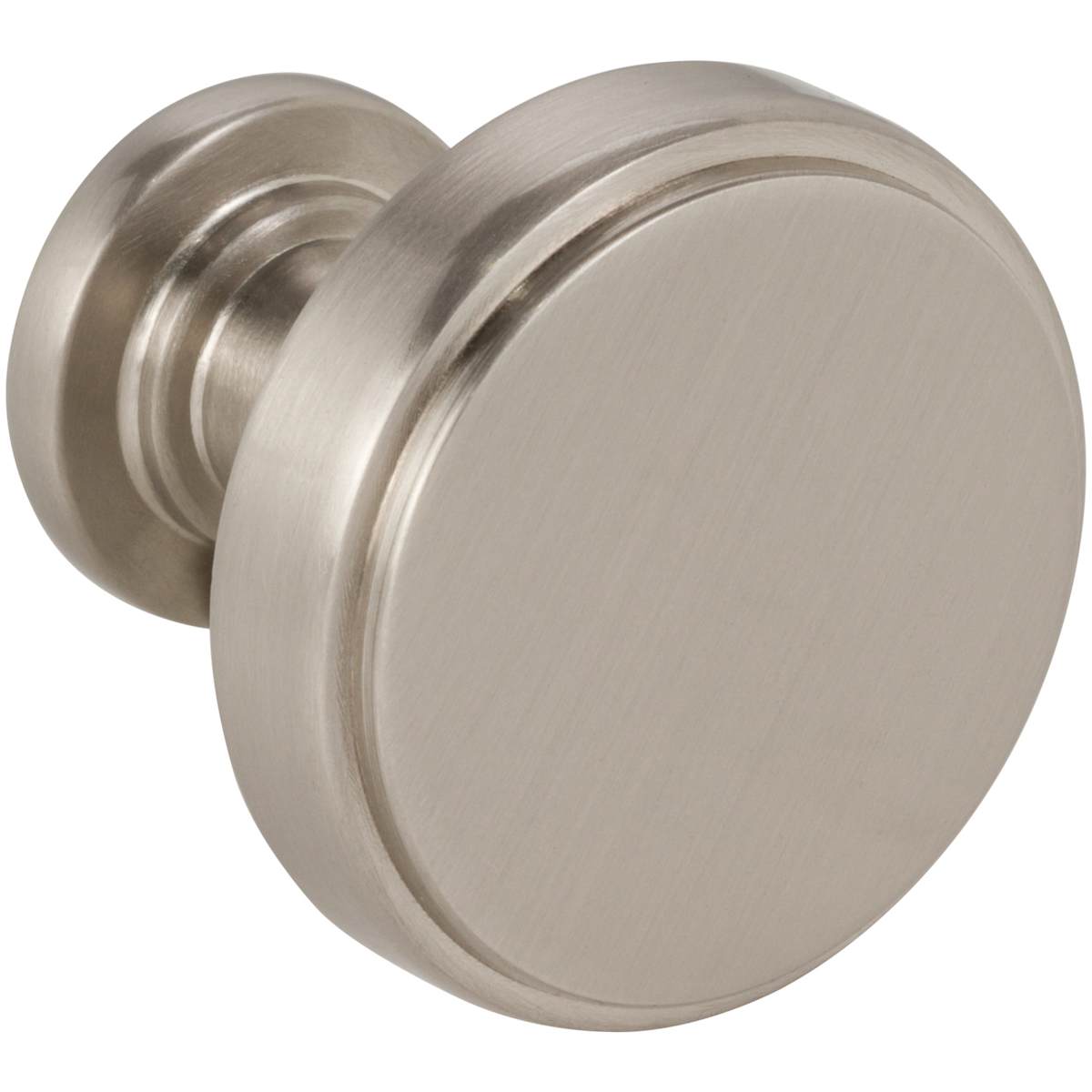 Jeffrey Alexander - 171BNBDL - Richard 1-1/4" Small Flat Round Contemporary Cabinet Knob / Drawer Knob in Brushed Pewter