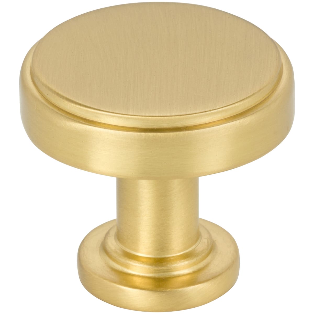 Richard 1-1/4" Small Flat Round Contemporary Cabinet Knob / Drawer Knob
