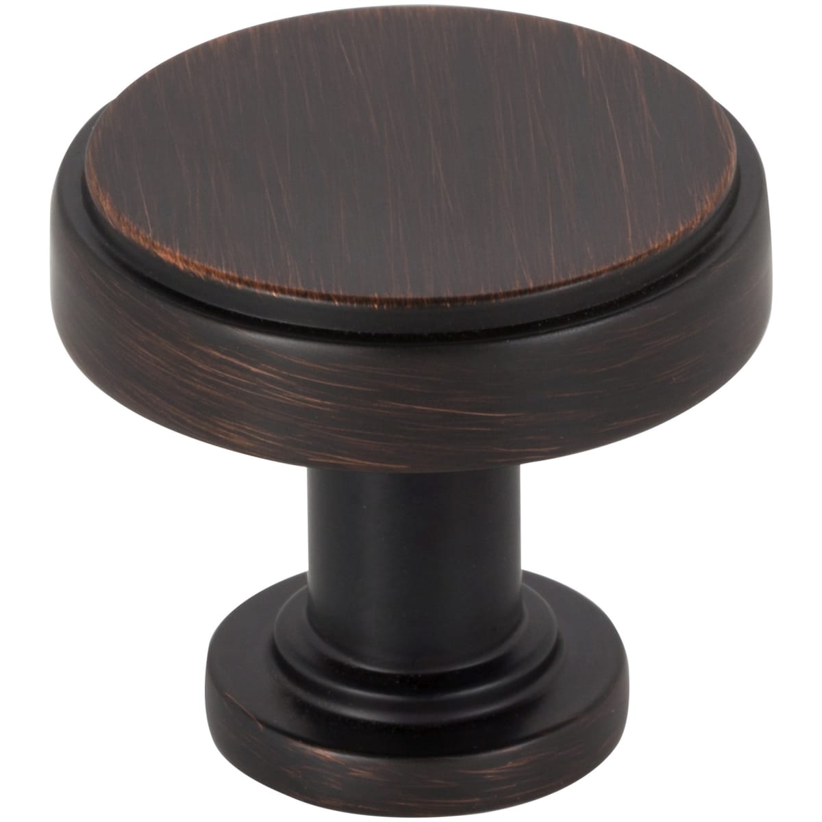 Richard 1-1/4" Small Flat Round Contemporary Cabinet Knob / Drawer Knob