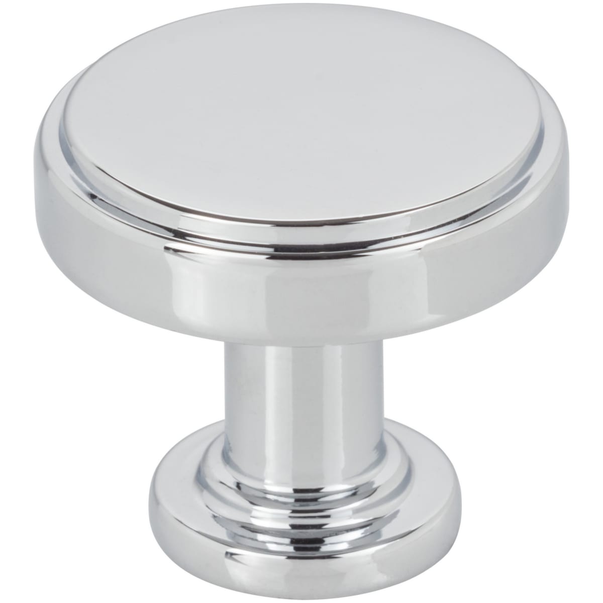 Richard 1-1/4" Small Flat Round Contemporary Cabinet Knob / Drawer Knob