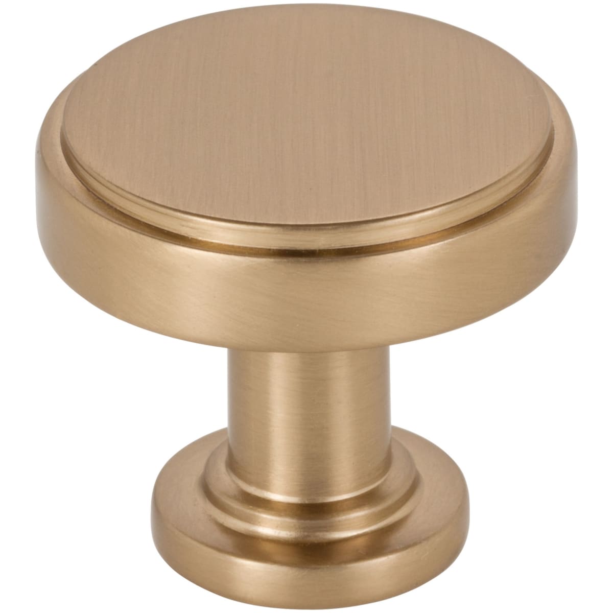 Richard 1-1/4" Small Flat Round Contemporary Cabinet Knob / Drawer Knob
