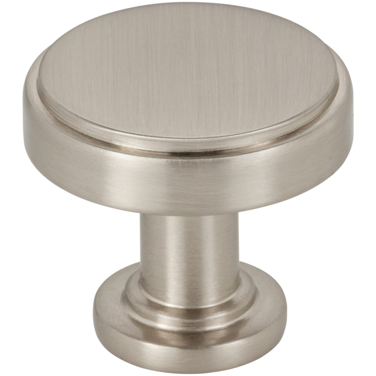 Richard 1-1/4" Small Flat Round Contemporary Cabinet Knob / Drawer Knob