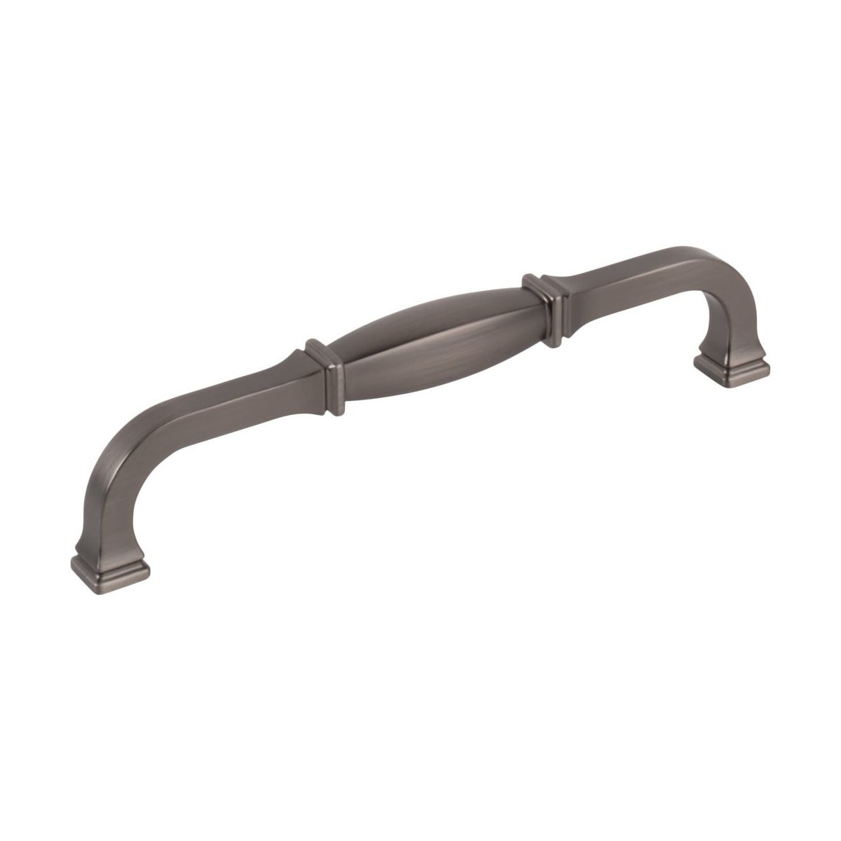 Jeffrey Alexander - 278-160BNBDL - Audrey 6-5/16" Center to Center Elegant Regency Traditional Cabinet Handle / Drawer Pull in Brushed Pewter