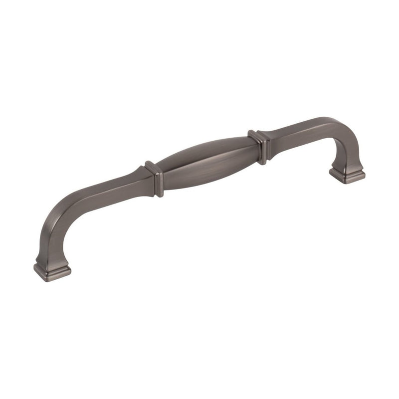 Jeffrey Alexander - 278-160BNBDL - Audrey 6-5/16" Center to Center Elegant Regency Traditional Cabinet Handle / Drawer Pull in Brushed Pewter