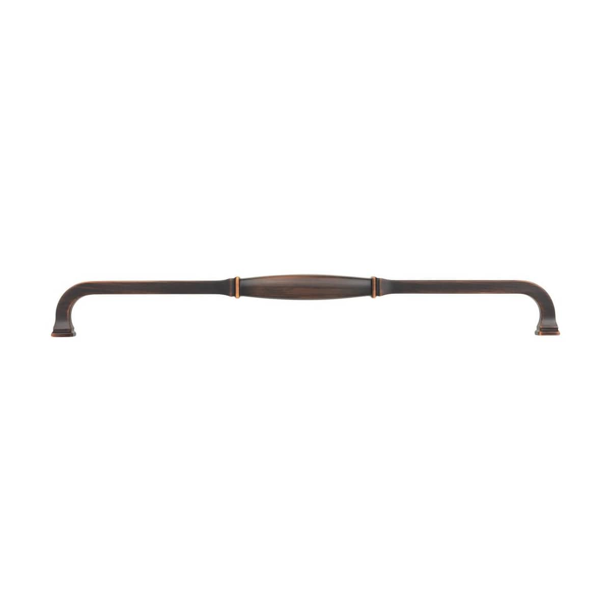 Jeffrey Alexander - 278-305DBAC - Audrey 12" Center to Center Regency Glam Traditional Large Cabinet Handle / Drawer Pull in Brushed Oil Rubbed Bronze