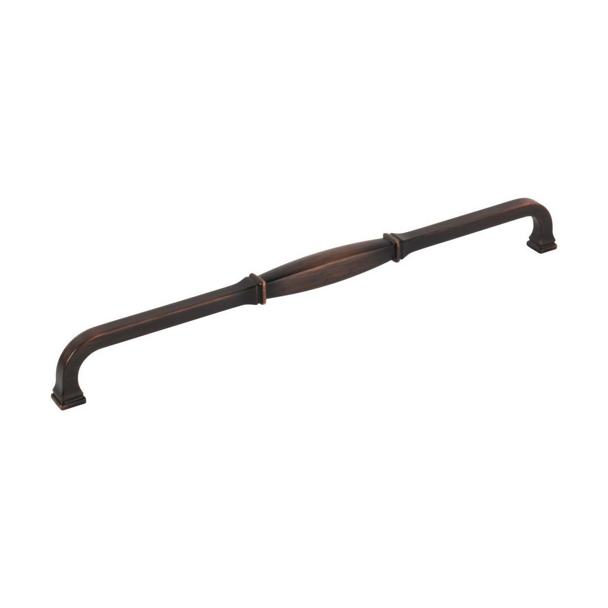 Jeffrey Alexander - 278-305DBAC - Audrey 12" Center to Center Regency Glam Traditional Large Cabinet Handle / Drawer Pull in Brushed Oil Rubbed Bronze