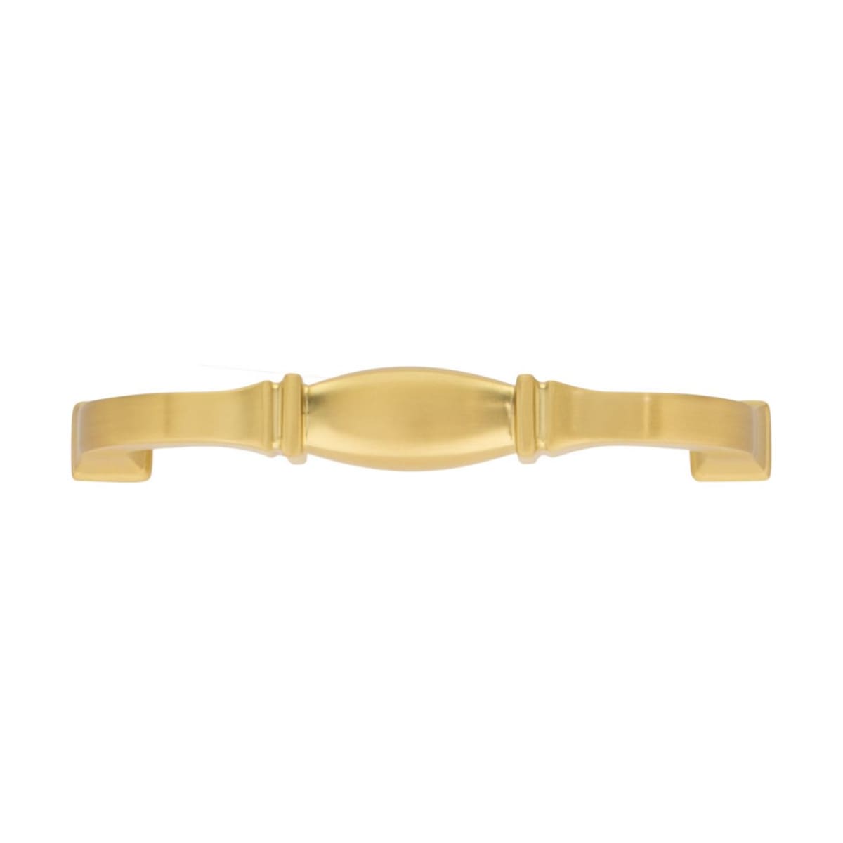 Jeffrey Alexander - 278-96BG - Audrey 3-3/4" Center to Center Regency Glam Traditional Cabinet Handle / Drawer Pull in Brushed Gold