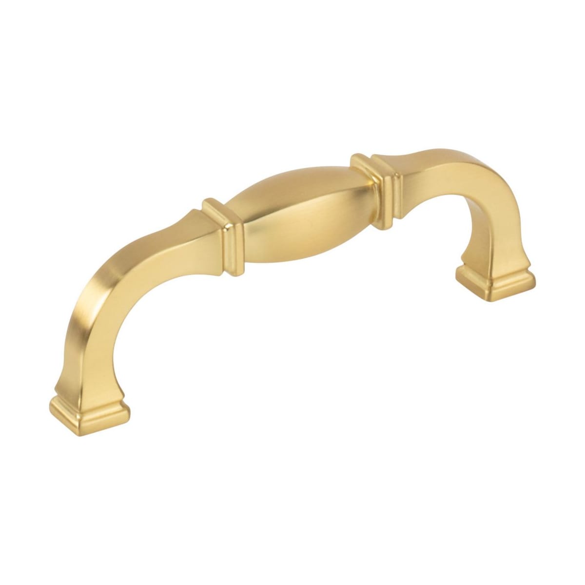 Jeffrey Alexander - 278-96BG - Audrey 3-3/4" Center to Center Regency Glam Traditional Cabinet Handle / Drawer Pull in Brushed Gold